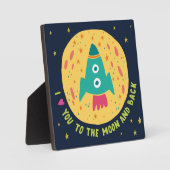 Ik hou van je naar de maan en de achterste Rockets Fotoplaat (Voorkant)