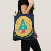 Ik hou van je naar de maan en de achterste Rockets Tote Bag (Dichtbij)
