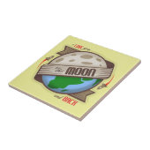 Ik hou van je naar de maan en de rugstapel tegeltje (Zijkant)