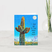 Ik hou van je naar de maan en naar de rug naar het kaart (Voorkant)