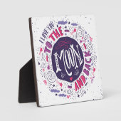 Ik hou van je naar de maan en terug 4 fotoplaat (Voorkant)