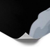 Ik hou van je naar de maan en terug Afghan Hound Poster (Hoek)