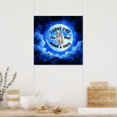 Ik hou van je naar de maan en terug Australian She Poster (Keuken)