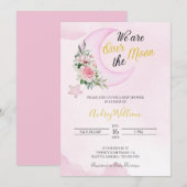 Ik hou van je naar de maan en terug Baby shower Kaart (Voorkant / Achterkant)