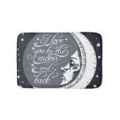 Ik hou van je naar de maan en terug badmat (Voorkant)