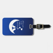 Ik hou van je naar de maan en terug bagagelabel (Voorkant horizontaal)