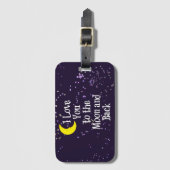 Ik hou van je naar de maan en terug bagagelabel (Voorkant (verticaal))