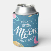Ik hou van je naar de maan en terug blikjeskoeler (Blikje Voorkant)