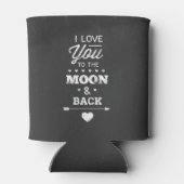 Ik hou van je naar de maan en terug blikjeskoeler (Achterkant)