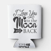 Ik hou van je naar de maan en terug blikjeskoeler (Achterkant)