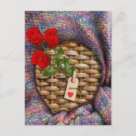 Ik hou van je naar de maan en terug briefkaart