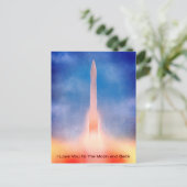 Ik hou van je naar de maan en terug briefkaart (Staand voorkant)