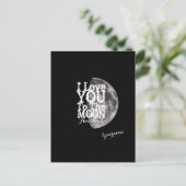 Ik hou van je naar de maan en terug briefkaart (Staand voorkant)