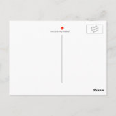 Ik hou van je naar de maan en terug briefkaart (Achterkant)