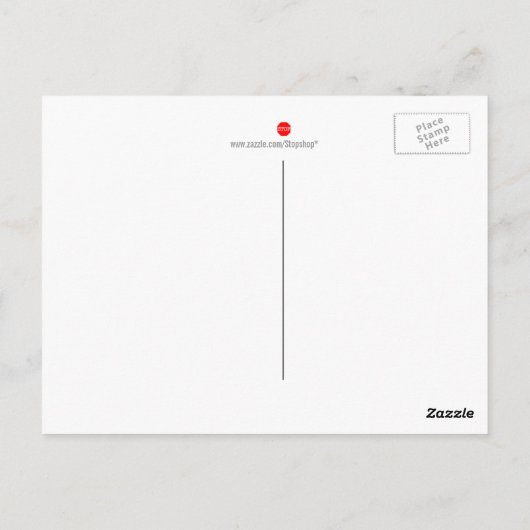 Ik hou van je naar de maan en terug briefkaart (Achterkant)