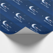 Ik hou van je naar de maan en terug cadeaupapier (Hoek)