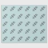 Ik hou van je naar de maan en terug cadeaupapier (Vlak)