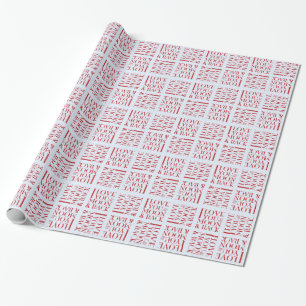 Ik hou van je naar de maan en terug cadeaupapier