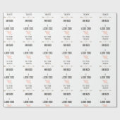 Ik hou van je naar de maan en terug cadeaupapier (Vlak)