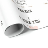 Ik hou van je naar de maan en terug cadeaupapier (Rol Hoek)