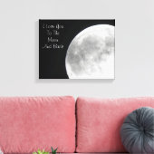 Ik hou van je naar de maan en terug canvas print (Insitu (Woonkamer))