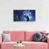 Ik hou van je naar de maan en terug canvas print (Insitu (Woonkamer))