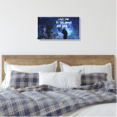 Ik hou van je naar de maan en terug canvas print (Insitu (Slaapkamer))