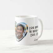 Ik hou van je naar de maan en terug Custom Photo Koffiemok (Voorkant rechts)