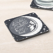 Ik hou van je naar de maan en terug drankjes onderzetter (Linkerzijde)