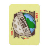 Ik hou van je naar de maan en terug - flexibele ma magneet (Verticaal)