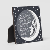 Ik hou van je naar de maan en terug fotoplaat (Voorkant)