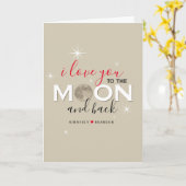 Ik hou van je naar de maan en terug | Gepersonalis Kaart (Gele Bloem)