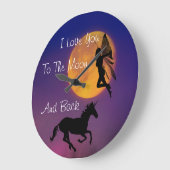 Ik hou van je naar de maan en terug grote klok (Hoek)