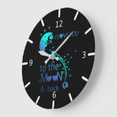 Ik hou van je naar de maan en terug grote klok (Hoek)