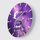 Ik hou van je naar de maan en terug grote klok (Hoek)