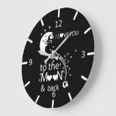 Ik hou van je naar de maan en terug grote klok (Hoek)