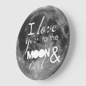 Ik hou van je naar de maan en terug. grote klok (Hoek)