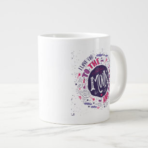 Ik hou van je naar de maan en terug grote koffiekop