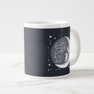 Ik hou van je naar de maan en terug grote koffiekop