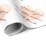 Ik hou van je naar de maan en terug inpakpapier<br><div class="desc">Ik hou van je naar de maan en terug inpakpapier. romantische koraal roze waterverf hart schilderen met aangepaste liefdesboodschap,  quote,  gezegde etc. Gepersonaliseerde cadeauverpakking met stijlvolle handschrifttypografie.  achtergrondkleur d.w.z. lichte pastel. Schattige ontwerp voor Valentijnsdag,  bruiloft,  verloving,  jubileum,  verjaardag,  kerst etc.</div>