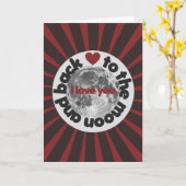 Ik hou van je naar de maan en terug kaart (Gele Bloem)