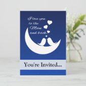 Ik hou van je naar de maan en terug kaart (Staand voorkant)