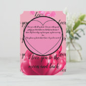 Ik hou van je naar de maan en terug kaart (Staand voorkant)