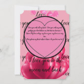 Ik hou van je naar de maan en terug kaart (Voorkant)