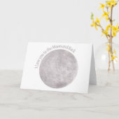 Ik hou van je naar de maan en terug kaart (Gele Bloem)