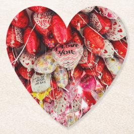 Ik hou van je naar de maan en terug kartonnen onderzetters