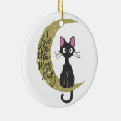 Ik hou van je naar de maan en terug - kies achtera keramisch ornament (Rechts)