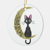 Ik hou van je naar de maan en terug - kies achtera keramisch ornament (Links)