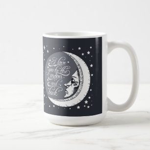 Ik hou van je naar de maan en terug koffiemok