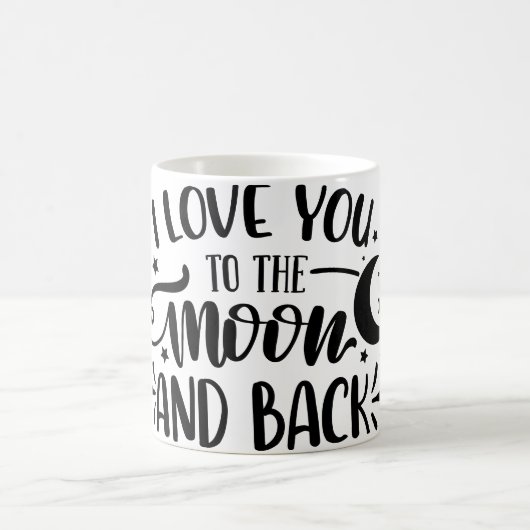 Ik hou van je naar de maan en terug koffiemok (Center)